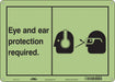 Safety Sign 10 in x 14 in Polyethylene
