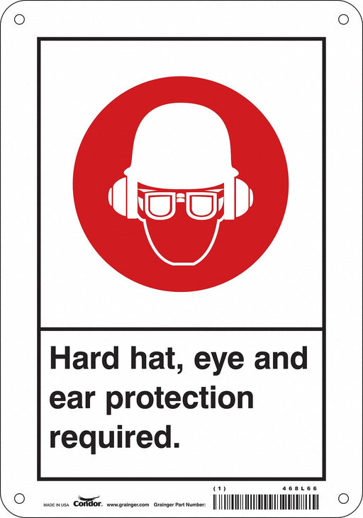 Safety Sign 10 inx7 in Aluminum