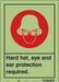 Safety Sign 14 in x 10 in Glow Vinyl