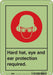 Safety Sign 10 in x 7 in Polyethylene