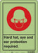 Safety Sign 14 in x 10 in Polyethylene