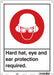 Safety Sign 14 in x 10 in Polyethylene