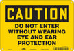 Safety Sign 7 in x 10 in Aluminum