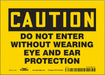 Safety Sign 5 in x 7 in Vinyl