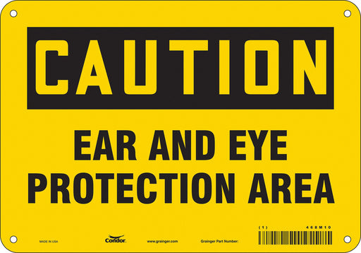 Safety Sign 7 in x 10 in Polyethylene