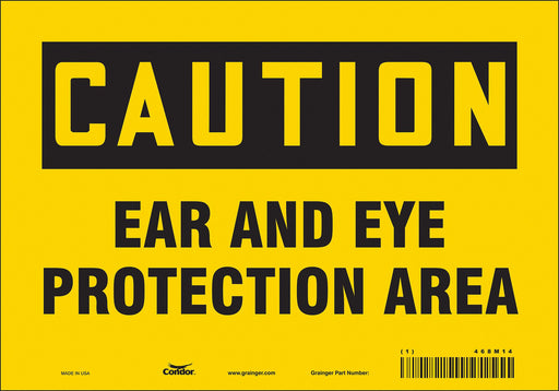 Safety Sign 7 in x 10 in Vinyl