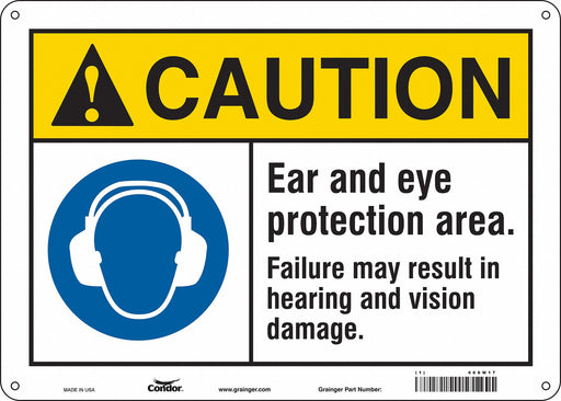 Safety Sign 10 inx14 in Aluminum