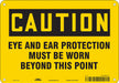 Safety Sign 7 in x 10 in Aluminum