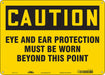 Safety Sign 10 inx14 in Aluminum