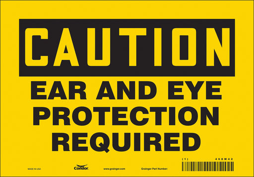 Safety Sign 7 inx10 in Vinyl
