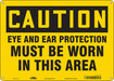 Safety Sign 10 in x 14 in Aluminum
