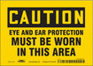Safety Sign 5 in x 7 in Vinyl