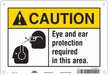 Safety Sign 7 inx10 in Polyethylene
