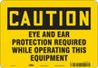 Safety Sign 7 in x 10 in Aluminum