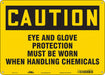 Safety Sign 10 in x 14 in Aluminum