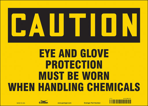 Safety Sign 10 in x 14 in Vinyl