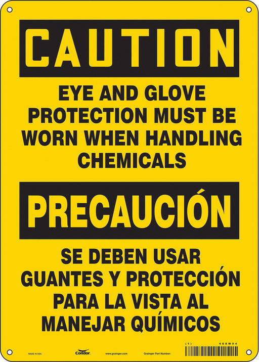 Safety Sign 14 inx10 in Aluminum