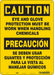 Safety Sign 14 in x 10 in Polyethylene
