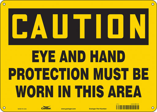 Safety Sign 10 inx14 in Aluminum