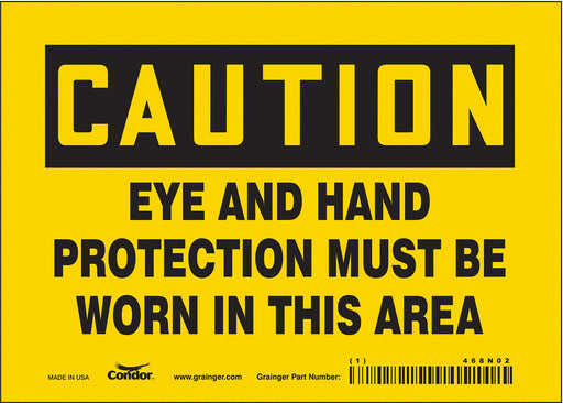 Safety Sign 5 inx7 in Vinyl