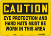 Safety Sign 10 in x 14 in Aluminum