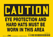Safety Sign 3.5in x 5in Vinyl