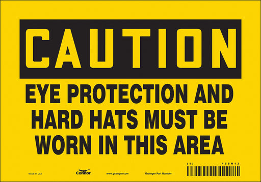 Safety Sign 7 in x 10 in Vinyl