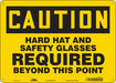 Safety Sign 10 inx14 in Aluminum