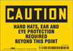 Safety Sign 3.5in x 5in Vinyl