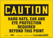 Safety Sign 5 in x 7 in Vinyl