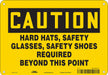 Safety Sign 7 in x 10 in Aluminum
