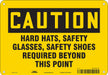 Safety Sign 7 in x 10 in Aluminum