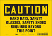 Safety Sign 7 inx10 in Vinyl