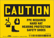 Safety Sign 3.5in x 5in Vinyl