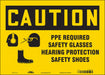 Safety Sign 10 inx14 in Vinyl