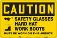 Safety Sign 24 in x 36 in Polyethylene