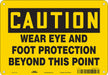 Safety Sign 7 in x 10 in Aluminum