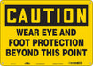 Safety Sign 10 in x 14 in Aluminum