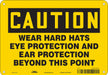 Safety Sign 7 in x 10 in Aluminum