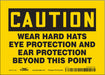 Safety Sign 5 in x 7 in Vinyl