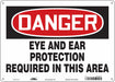 Safety Sign 10 in x 14 in Polyethylene