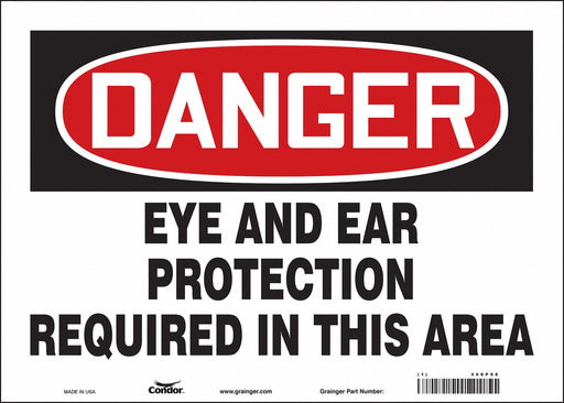 Safety Sign 10 in x 14 in Vinyl