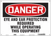 Safety Sign 10 in x 14 in Polyethylene