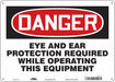 Safety Sign 10 inx14 in Polyethylene