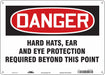 Safety Sign 10 in x 14 in Aluminum