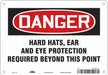 Safety Sign 7 inx10 in Polyethylene
