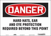Safety Sign 10 inx14 in Vinyl