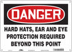 Safety Sign 10 in x 14 in Polyethylene