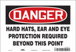 Safety Sign 7 in x 10 in Vinyl