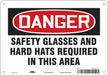 Safety Sign 7 in x 10 in Aluminum